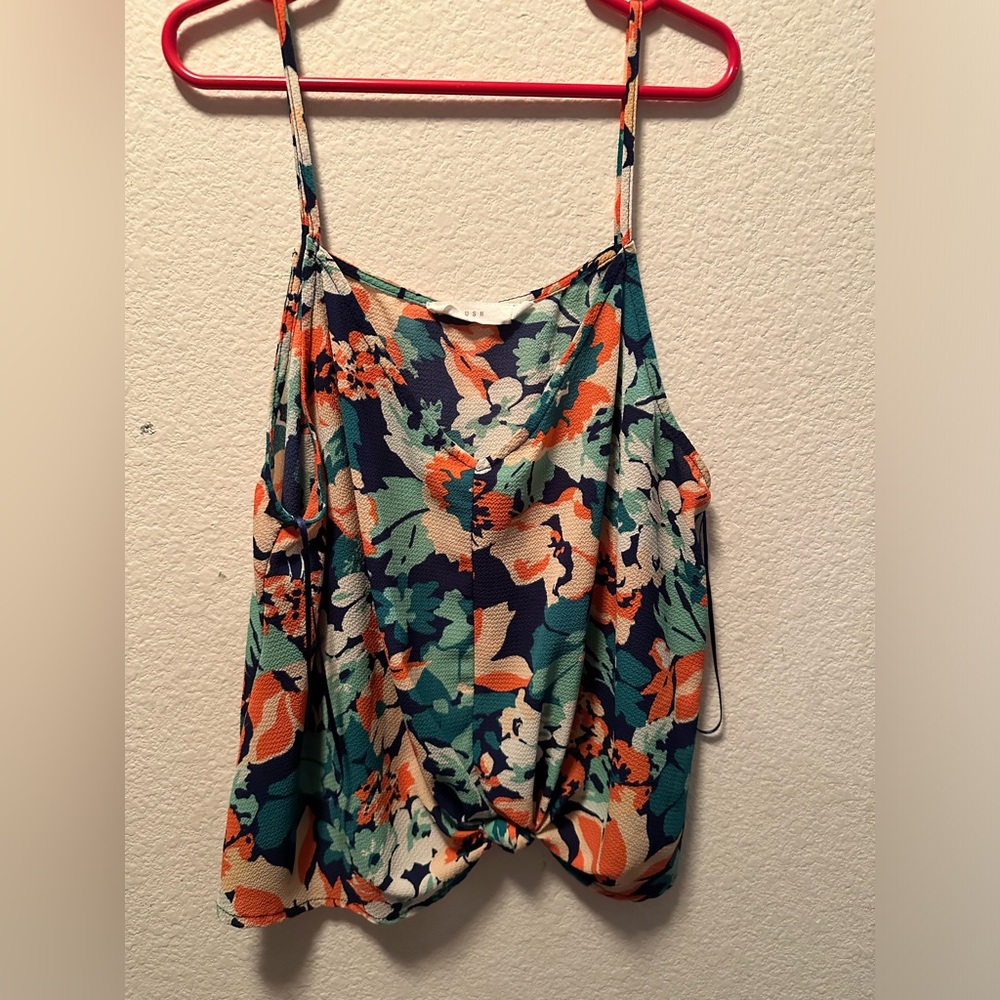 Lush stitch fix crop floral tank top